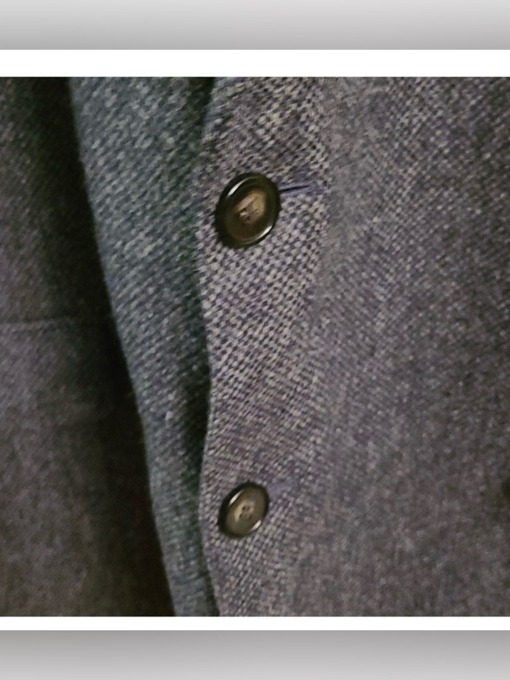 Fursac Wool tweed charcoal Gray Blazer - Picture 7 of 15